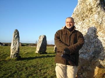 Philip Philippou at Duloe Stone Circle.