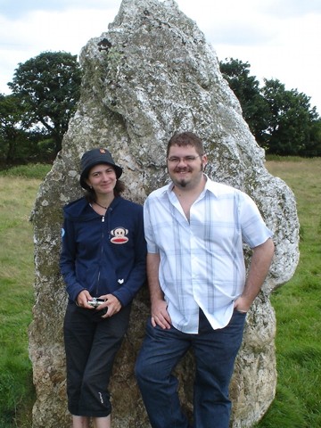 Emma Harry and Matt Clark at Duloe Stone Circle