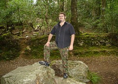 Matt Clark near The Giants Hedge.