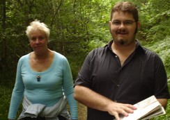Francis Prestige and Matt Clark in the Kilminorth Woods.