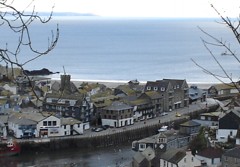East Looe, the view from the top of the hill.