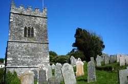 The church, high above the Bay. 